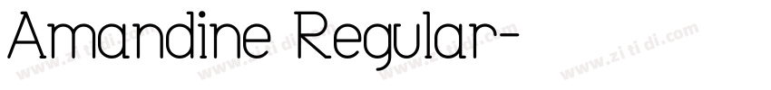 Amandine Regular字体转换